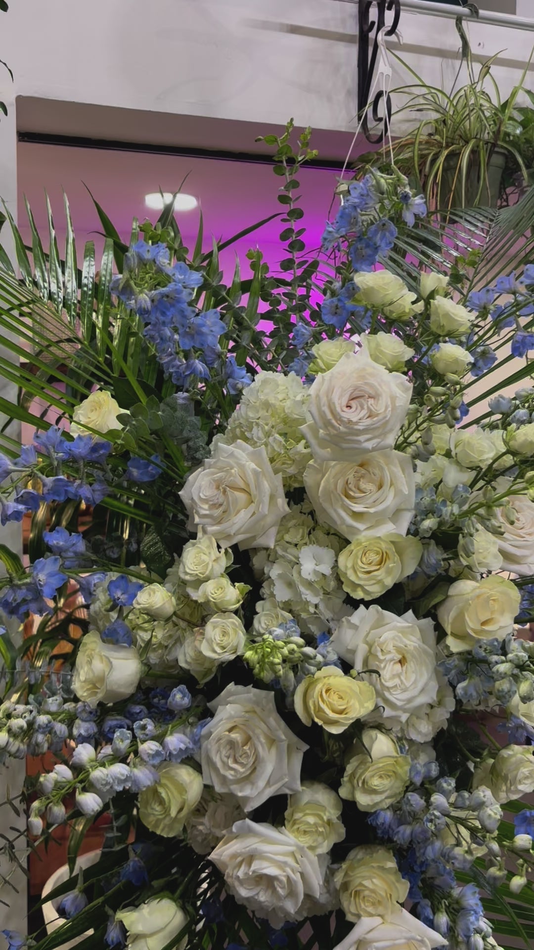 Sympathy Flowers on an easel start at $350