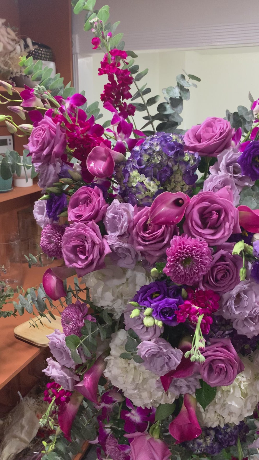 Sympathy Flowers on an easel start at $350