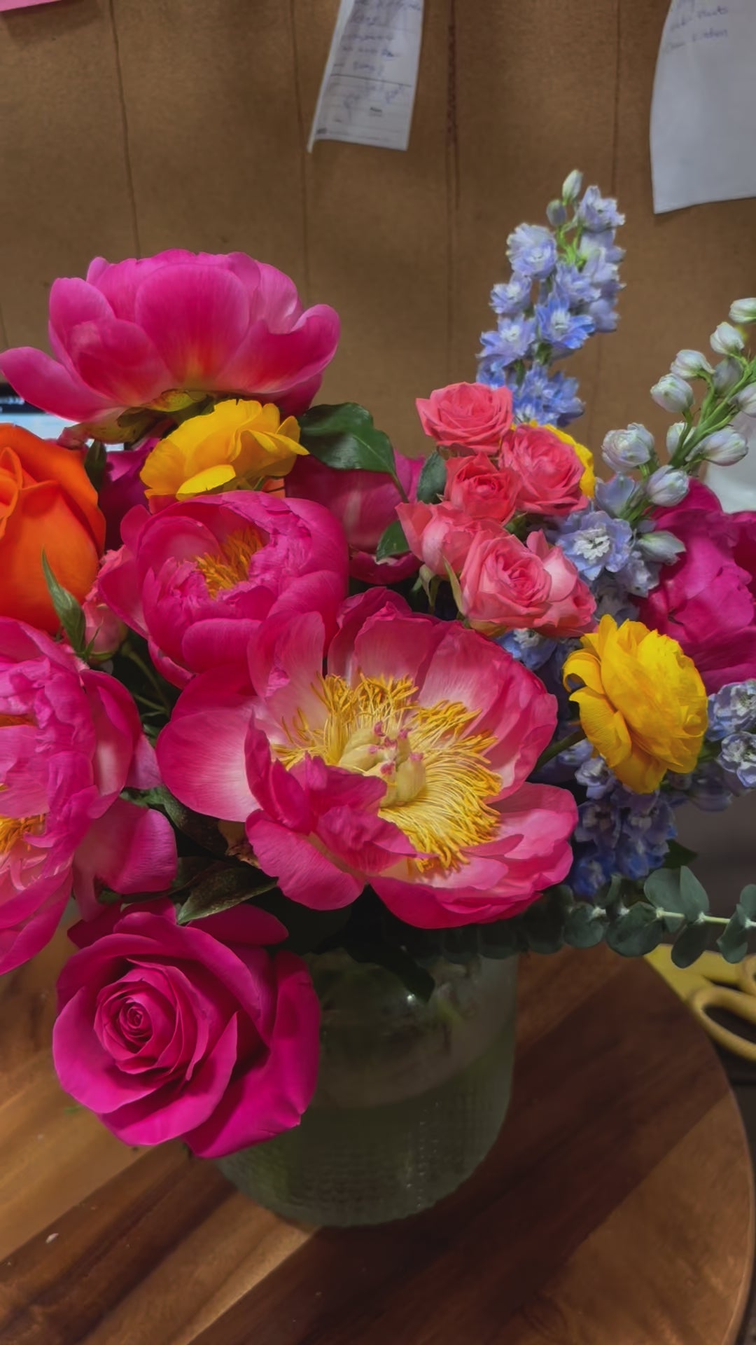 Custom Seasonal Flower Arrangement (With Vase)