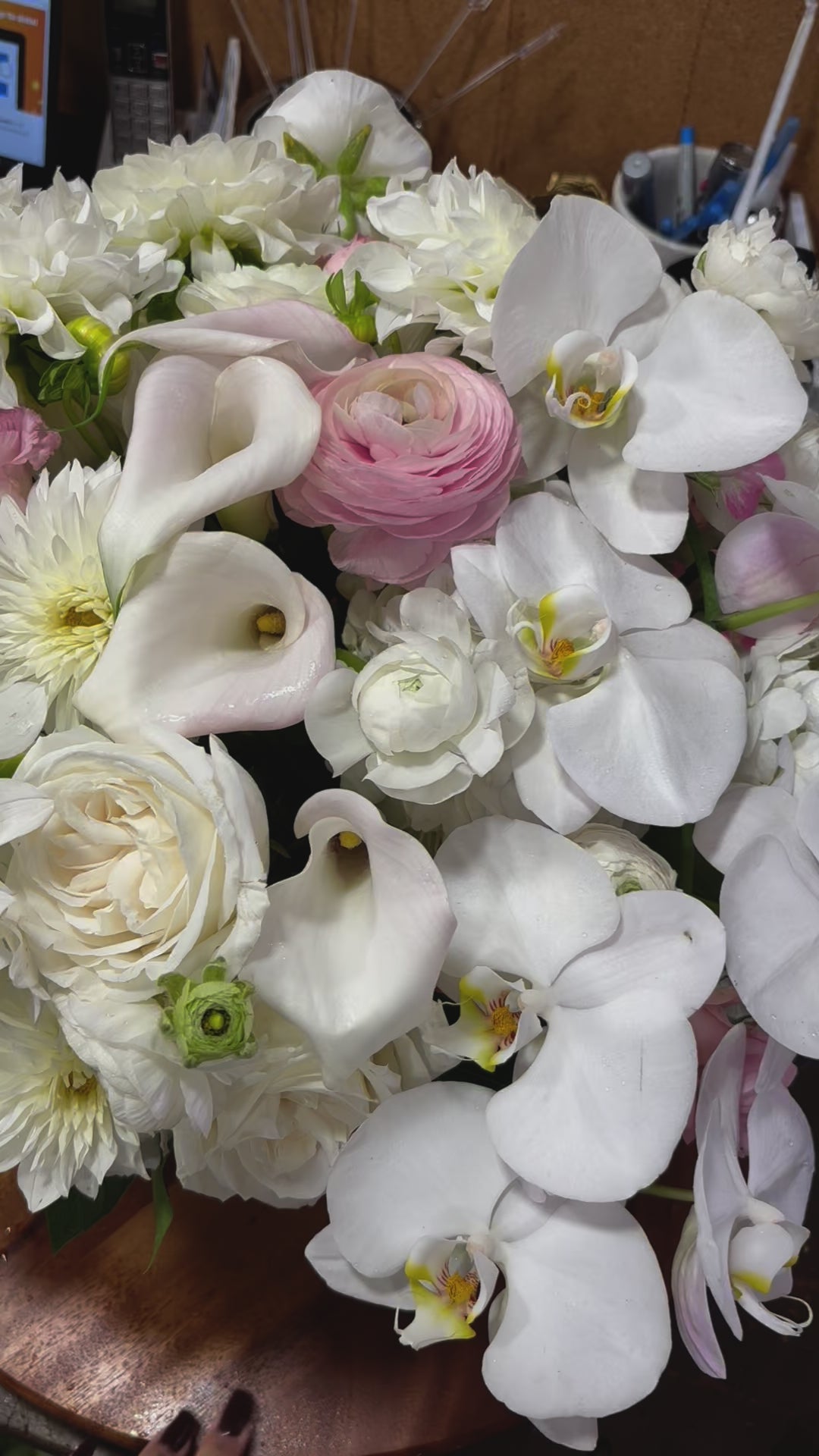 Custom Seasonal Flower Arrangement (With Vase)