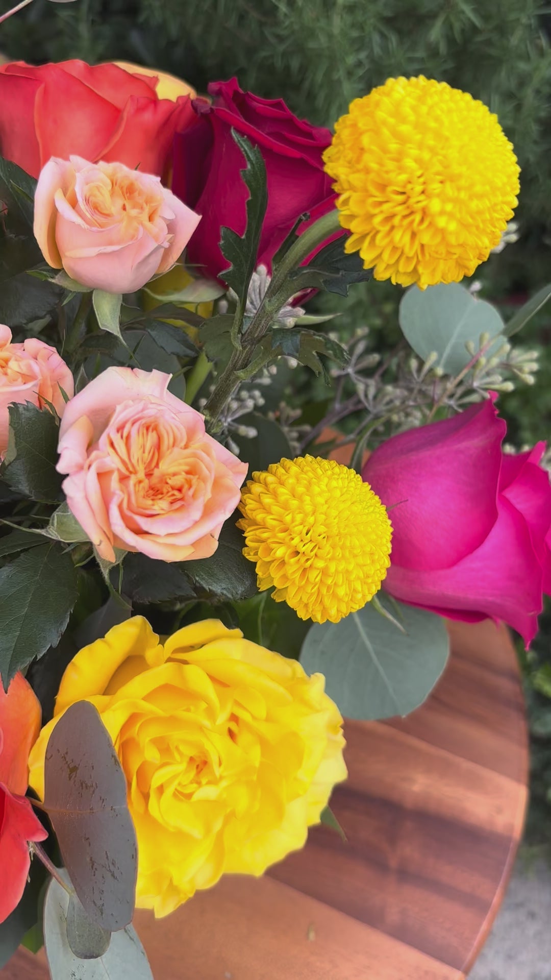 Custom Seasonal Flower Arrangement (With Vase)